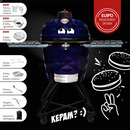 KAMADOCLUB PRO 2 PREMIUM+ KEPSNINĖ, MĖLYNA | KAMADOCLUB.LT
