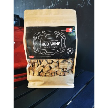 Raudono vyno statinių drožlės rūkymui, 900g Raudono vyno statinių drožlės rūkymui, 900g