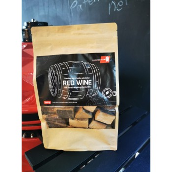 Raudono vyno statinių gabaliukai rūkymui, 1200g Raudono vyno statinių gabaliukai rūkymui, 1200g