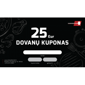 Dovanų kuponas KamadoClub, 25 Eur