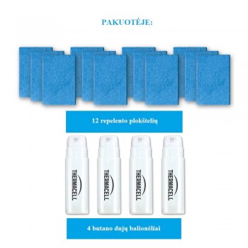 ThermaCell R-4 užpildymo paketas 48 val nuo uodų ThermaCell R-4 užpildymo paketas 48 val nuo uodų