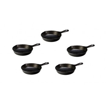 Impregnuotų 16 cm KamadoClub ketaus keptuvėlių rinkinys, 5 vnt.