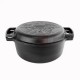 Pre-seasoned cast iron pot with a lid-pan 6 l, Brizoll