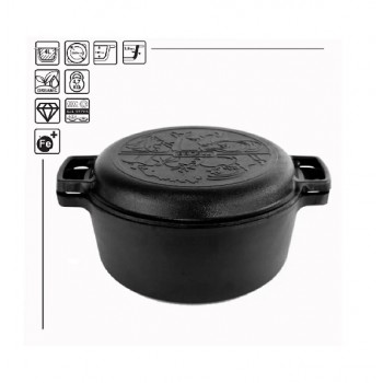 Impregnuotas ketaus puodas su dangčiu-keptuve 4 L, Brizoll