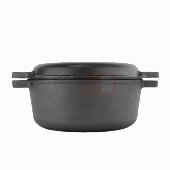 Pre-seasoned cast iron pot with a lid-pan 6 l, Brizoll