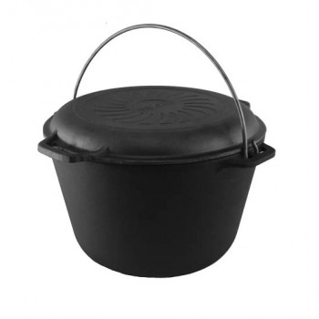 Impregnuotas ketaus puodas su dangčiu-keptuve 8 l, Brizoll