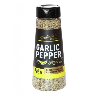 DELICIA`S prieskonių mišinys su česnakiniais pipirais DELICIA`S prieskonių mišinys su česnakiniais pipirais