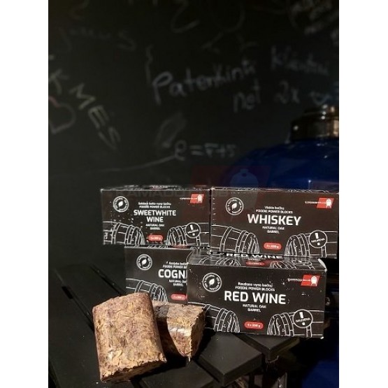 Viskio statinių briketai rūkymui FOODIE POWER BLOCKS Viskio statinių briketai rūkymui FOODIE POWER BLOCKS