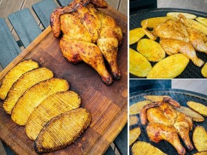 Keptas Viščiukas su Bulvėmis Keptas Viščiukas su Bulvėmis